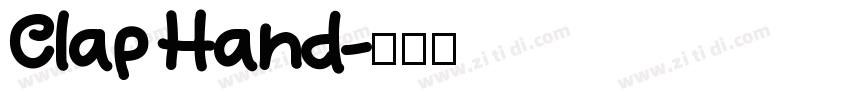 Clap Hand字体转换